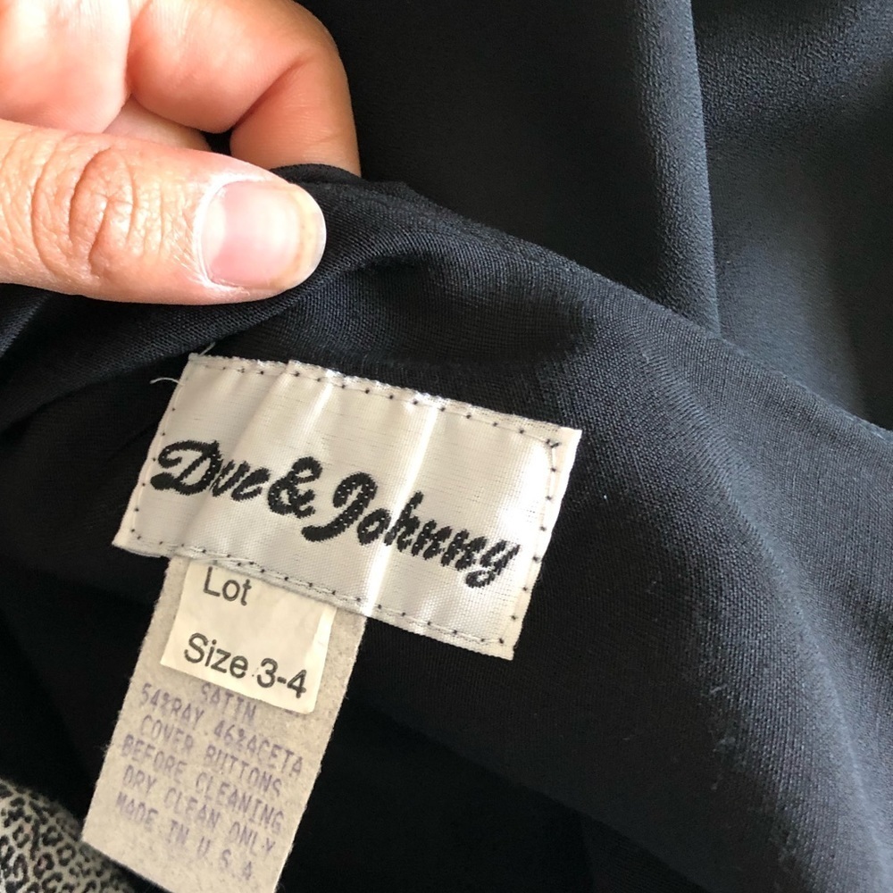 Vintage Black Maxi Dress - Picture 6 of 7